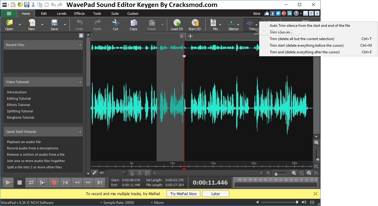 wavepad sound editor crack keygen